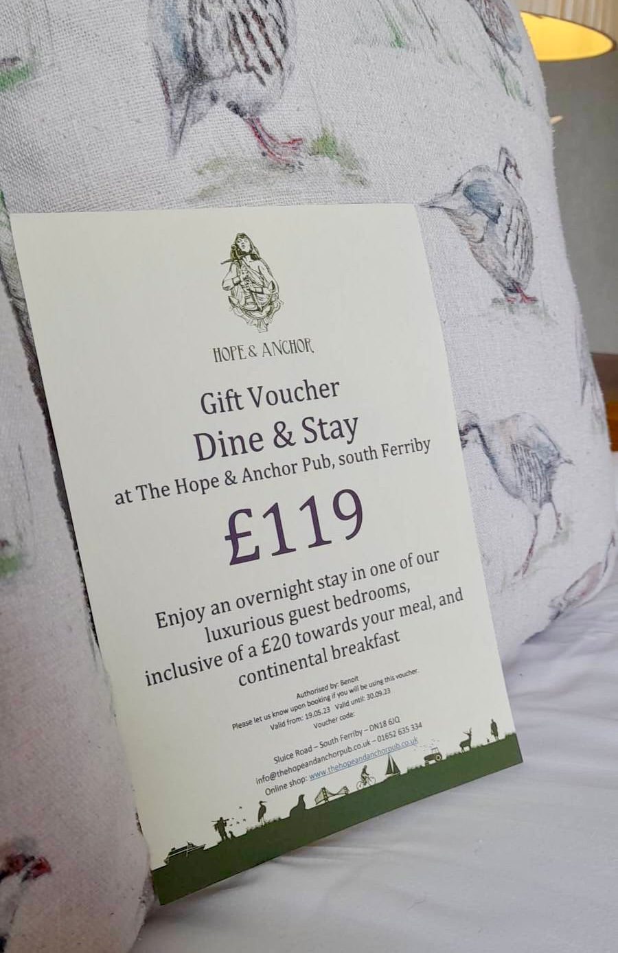 £119 Dine & Stay 2024