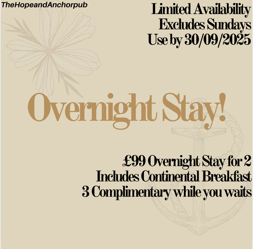 £99 Overnight Stay